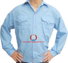 Áo BH vải lon xanh+ trắng TQ ( DT + CT )