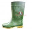 Ủng cao su HS 01 xanh bộ đội , đế vàng , cao , có lót